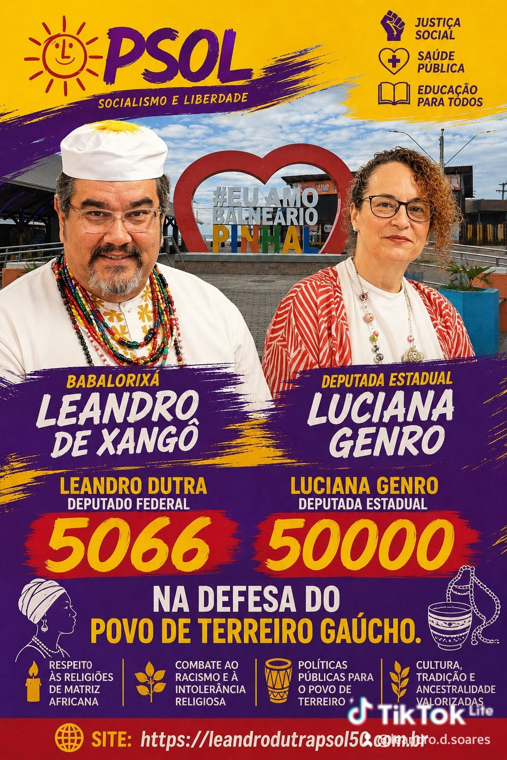 Material visual da campanha